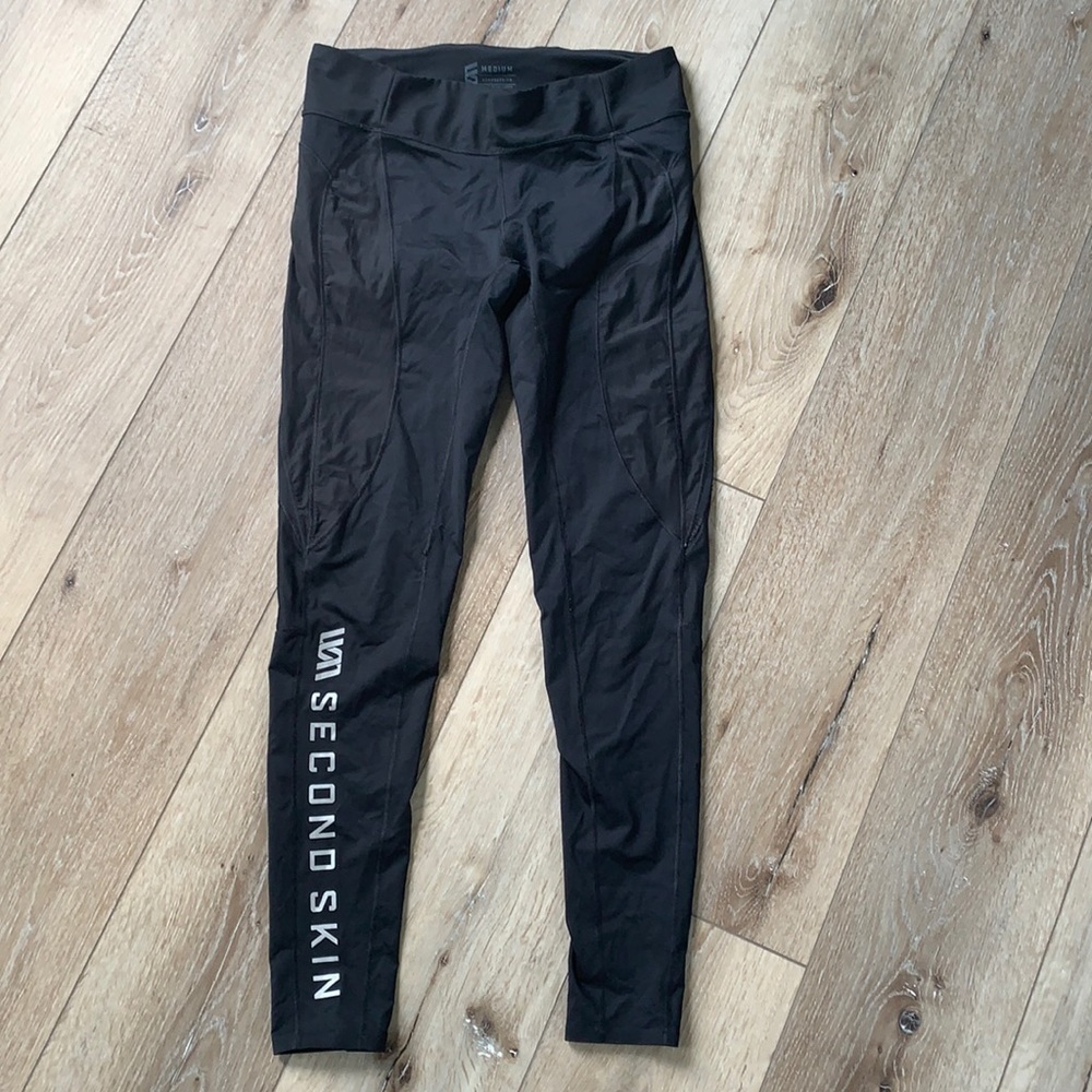 Second Skin Black Compression Athletic Leggings